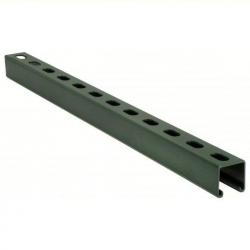 CHANNEL, 1 5/8-IN. X 1 5/8-IN., 9/16-IN. X 1 1/8-IN. SLOTTED HOLES, 12 GA., 120-