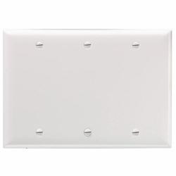 SMOOTH WALL PLATE 3G BLNK BOX MT WH
