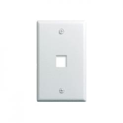 1G WALL PLATE 1-PORT WH (M10)