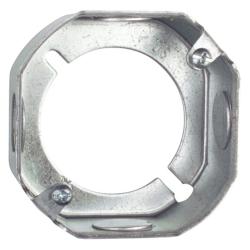 OCTAGON BOX EXT RING 3-1/2IN STL