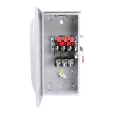 SAFETY SWITCH VBII  100A 3-POLE 4-WIRE 240V FUSIBLE GENERAL DUTY, NEMA TYPE 3R OUTDOOR ENCLOSURE, SERIES A